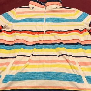 Talbots Multicolor Striped Women's Hoodie